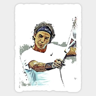 Roger Federer pop art Sticker